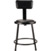 NPS 6418B-10 NPS® 18" Heavy Duty Vinyl Padded Steel Stool with B