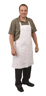white cotton apron