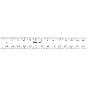 STARRETT ASE-36 Straight Edge Aluminum Rule - 36'' English