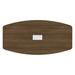 PL235T 36x71 BOAT SHAPE TOP- Modern Walnut