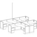 WEBBTYP2 - 39"H, 4-pod, 6x6 Webb Typical - powered