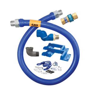 Dormont Manufacturing 1650BPQSR48PS Dormont Blue Hose Gas Connector Hose Assembly 1/2" Dia.