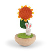 Figurine Sunflower & Rabbit