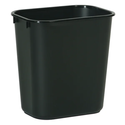 Soft Wastebasket - 28 Quart - Black