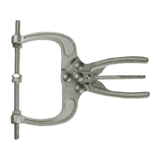 Carr Lane CL-550-PL Forged Toggle Pliers (700lbs) 4-1/4" Jaw, Dual Hex-Head Spindles