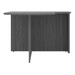 PL133R 71" BULLET DESK W/CORNER EXTENSION- RIGHT- Newport Gray