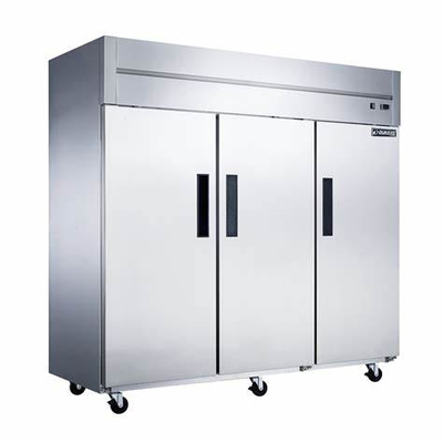 Dukers D83AR Three-Section Reach-In Refrigerator
