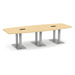 PALBS4237N - 10 ft. Classic Boat Shape Conference Table with Palmer Base