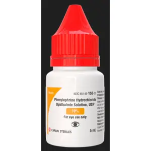 Phenylephrine 10%, 5ml Drops Caplin NDC 65145015001