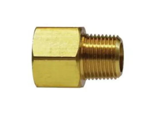Extender Adapter, 1/8-in FNPTF x 1/8-in MNPTF, 0.88 in, Brass