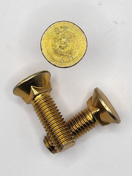 M12 - 1.75 X 40MM FLAT HEAD PLOW BOLT 8.8 ZINC YELLOW PER PRINT