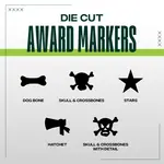1" Die Cut Stock Award Markers