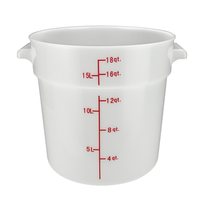Winco PPRC-18W 18 Qt. Storage Container