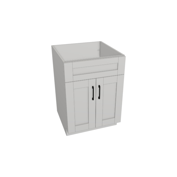 Hampton Pure White Box  Vanity Sink Base Kit - 24"X 34 1/2”H X 21”D