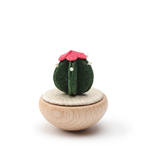 Figurine Cactus Pink Flower