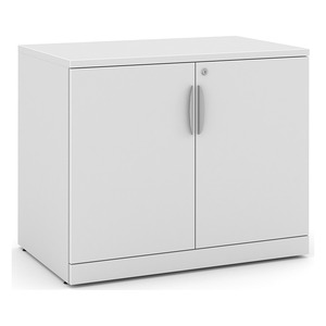 PL113 35"W DOUBLE DOOR CABINET- White