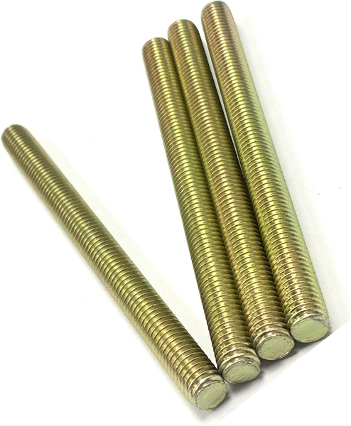 5/16" - 18 X 2 1/2" FULLY THREADED STRAIGHT ROD SAE J429 GR 8 ZINC TRIVALENT YELLOW