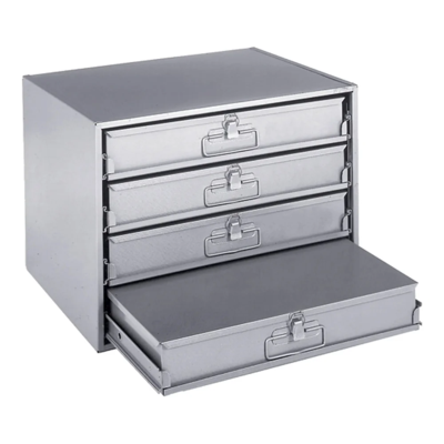 Compartment Cabinet - Steel - 20" x 15-3/4" x 15" - 4 Compartment - Grey