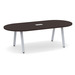 8ft Boat Shape Conference Table with Metal VA-Leg Base