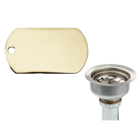 151A-PBPVD: Polished Brass Stainless Steel Basket Strainer (PVD)