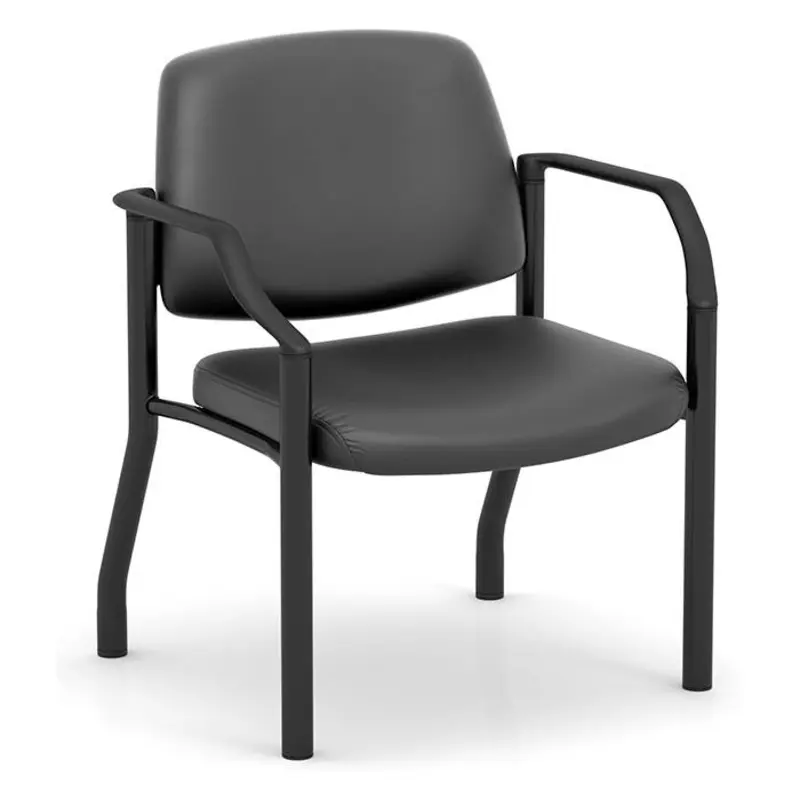 BIG & TALL GUEST CHAIR BLK ANTIMIC VINYL
