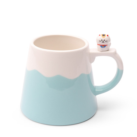 Mug Mt Fuji Maneki Neko