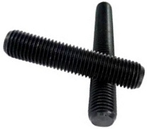 1/4" - 28 X 4" FULLY THREADED STRAIGHT ROD SAE J429 GR 8 PLAIN