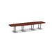 PALBS4168N - 14 ft. Classic Boat Shape Conference Table with Brushed Palmer Base