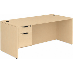 CLASD1021- Classic Desk 71" X 30" with Box/File Pedestal- Maple