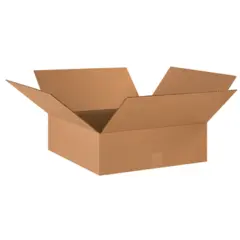 18 X 18 X 6 ECT32 FLAT CORRUGATED CARTON 20/BD  18186