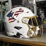 Patriotic Stars & Stripes American Flag Football Helmet Decals