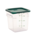 FSE 373-FC4C Food Container 4 Qt. Square Clear NSF