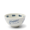 Bowl Rice Blue Cats