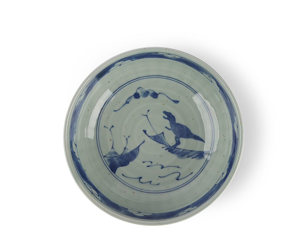 Edo-Style Dino Bowl 6" Shinogiryu