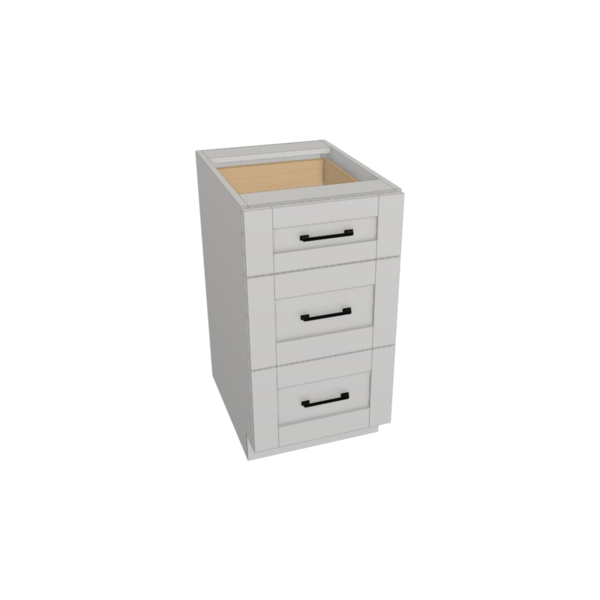 Hampton Pure White Box  Drawer Base Kit - 18” X 34 1/2”H X 24”D