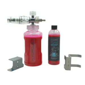 HydroJet Clear Foam Cannon, with Wall Bracket, Cradle, and Soap