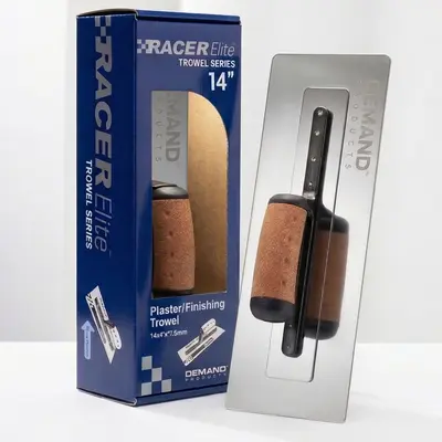 RACER ELITE TROWEL 4 3/4" X 12"  .5MM THICKNESS CORK HANDLE