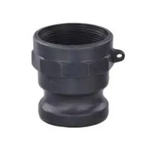 Cam and Groove Adapter, 1-1/2 in Type A x 1-1/2 in FNPT, Polypropylene
