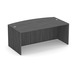 PL189 71" BOW FRONT DESK SHELL- COASTAL GRAY