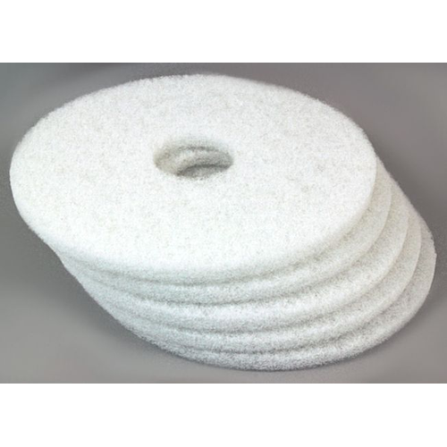 Floor Pads, 15" White (5 Pack)