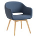 6801- SARON GUEST CHAIR-  BLUE (TUB ONLY, BASE NOT INCLUDED)