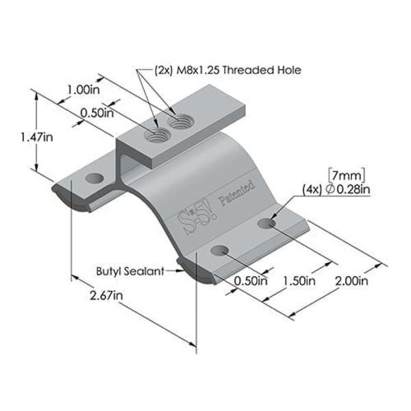 S-5 CorruBracket (Flange Bolt incl.)