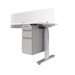 CMPBFSILVER COMPACT METAL PEDESTAL- SILVER