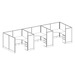 WEBBTYP6 - 53"H, 3-Pod, 6' x 6' Webb Typical - power