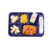 Cook's 630-400A-NAVY 6-Compartment ABS Cafeteria Tray