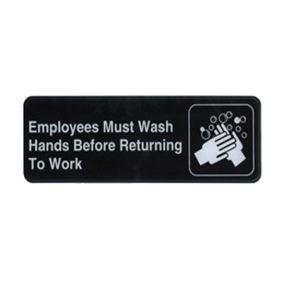 Winco SGN-322 Information Sign with Symbol 3" X 9"