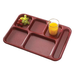Cambro PS1014416 Penny-Saver School Tray 6-Compartment