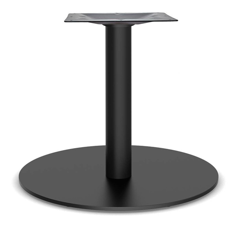 PLTRB2319BLK Black Metal Round Base w/ 19" Post