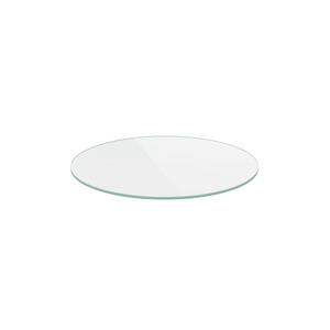 PLT36RCLEAR 36" CLEAR GLASS ROUND TABLE TOP