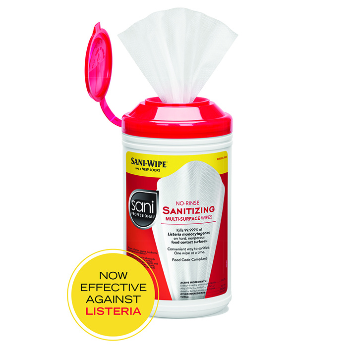 No-Rinse Sanitizing Multi-Surface Wipes (Sani Professional)